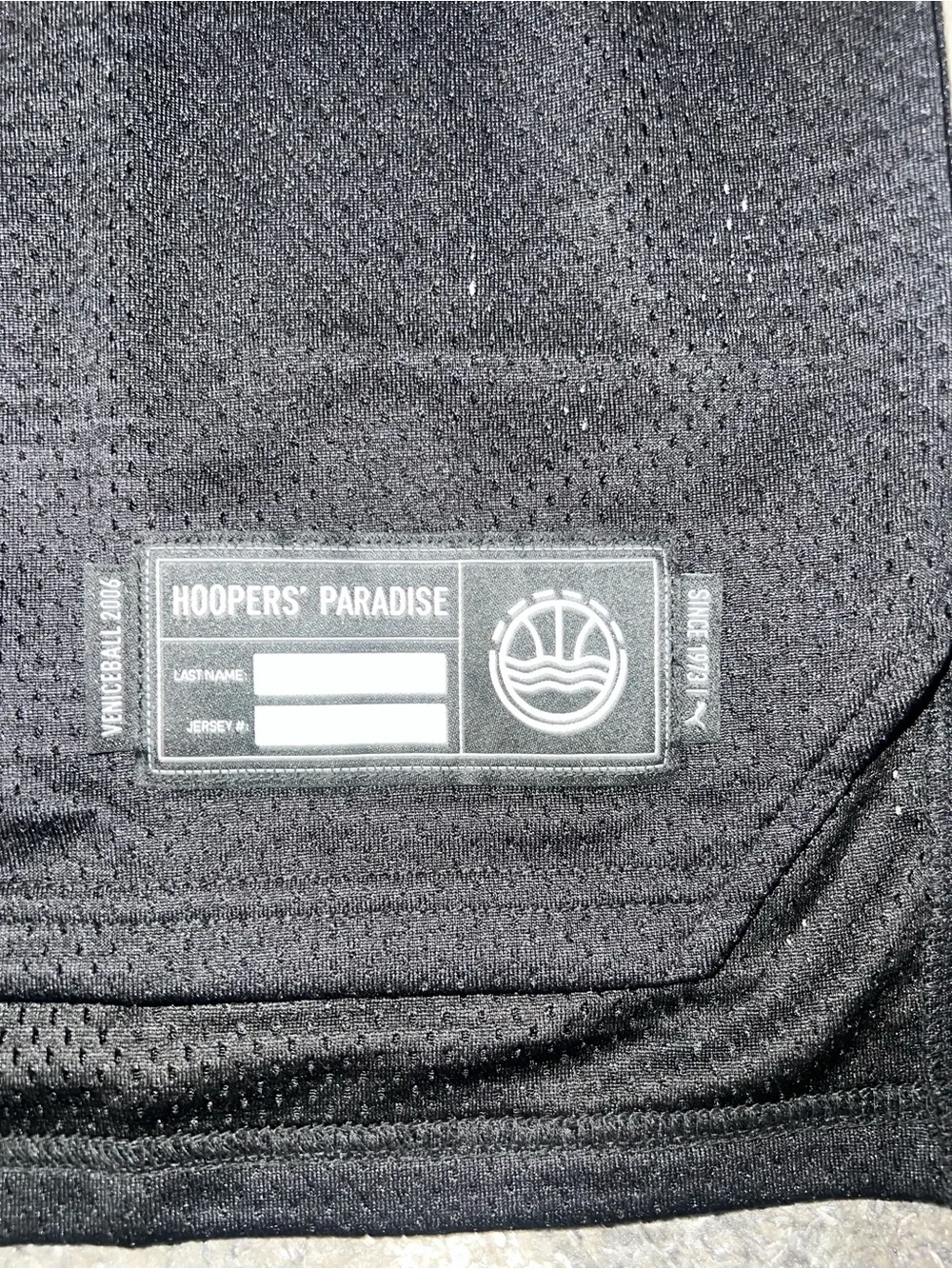 Puma Black Basketball Jersey with Orange Trim - Picture 6 of 9